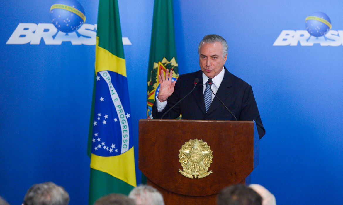 Brasília - O presidente interino Michel Temer se reúne com líderes empresariais de vários setores produtivos, no Palácio do Planalto (José Cruz/Agência Brasil)