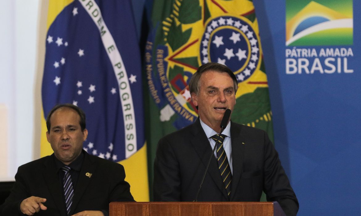 O presidente Jair Bolsonaro e primeira-dama Michelle Bolsonaro, participam do culto de Ação de Graças de fim de ano no Palácio do Planalto