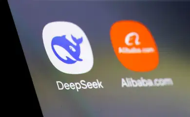 Deepseek and Alibaba app icons are seen in this illustration taken on January 29, 2025. REUTERS/Dado Ruvic/Illustration
