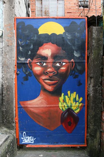 Rovena Rosa/Agência Brasil Obras da Favela Galeria, uma galeria a céu aberto em São Mateus, zona leste da capital.