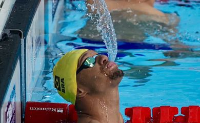 Gabrielzinho - ouro - Pan de Santiago -  nos 100m costas classe S2 - em 20/11/2023