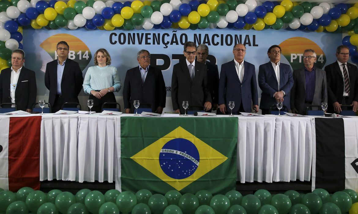 O Partido Trabalhista Brasileiro (PTB) anuncia o apoio à candidatura de Geraldo Alckmin à Presidência da República, em convenção.