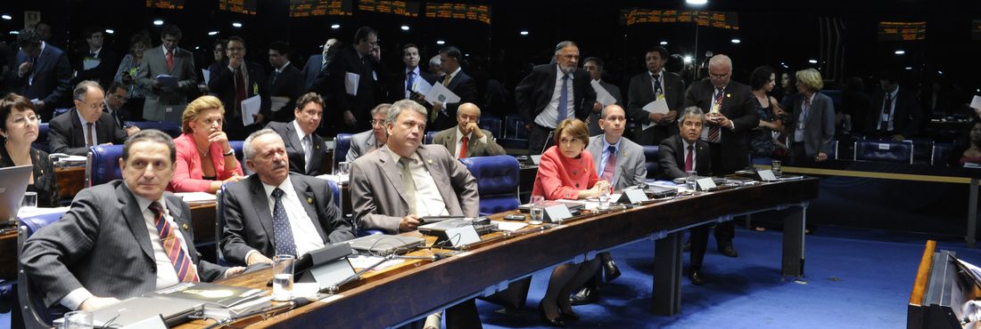 Senadores durante aprovação da MP do Programa Brasil Carinhoso