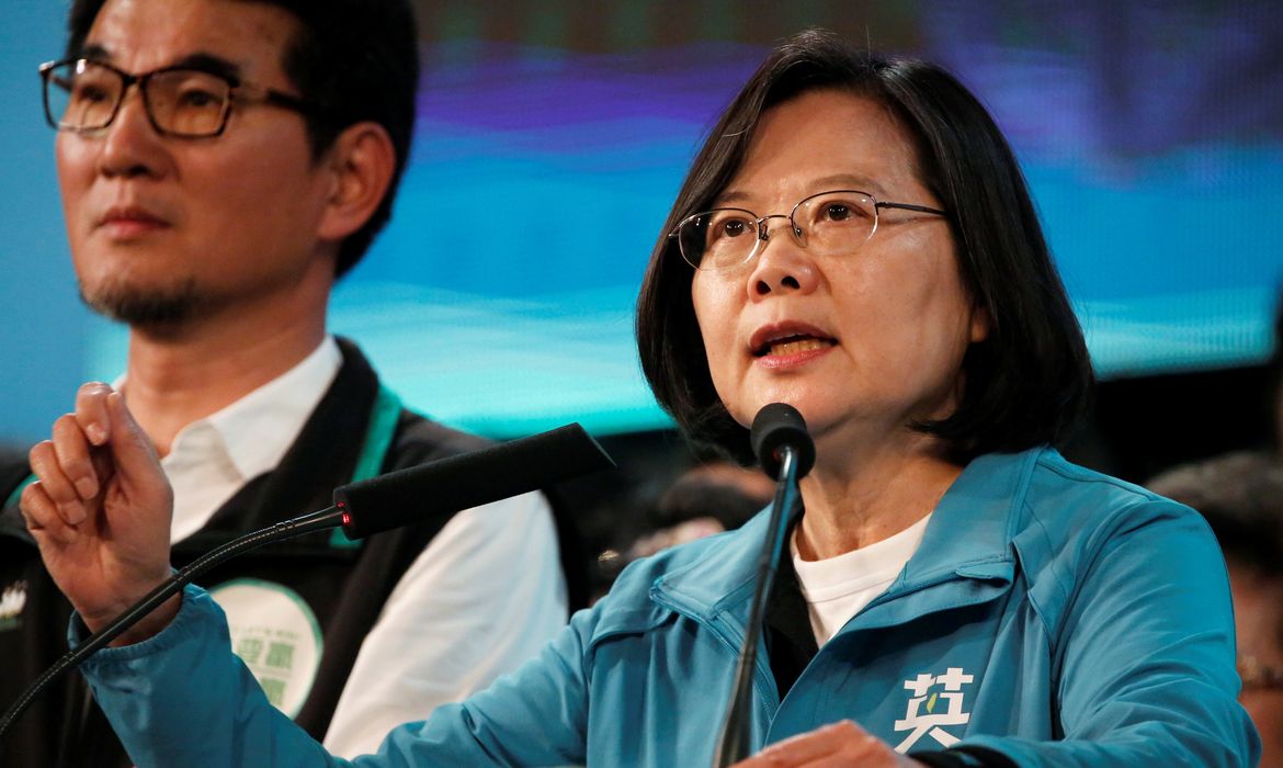 Tsai Ing-wen é reeleita presidente de Taiwan - REUTERS/Ann Wang/Direitos reservados