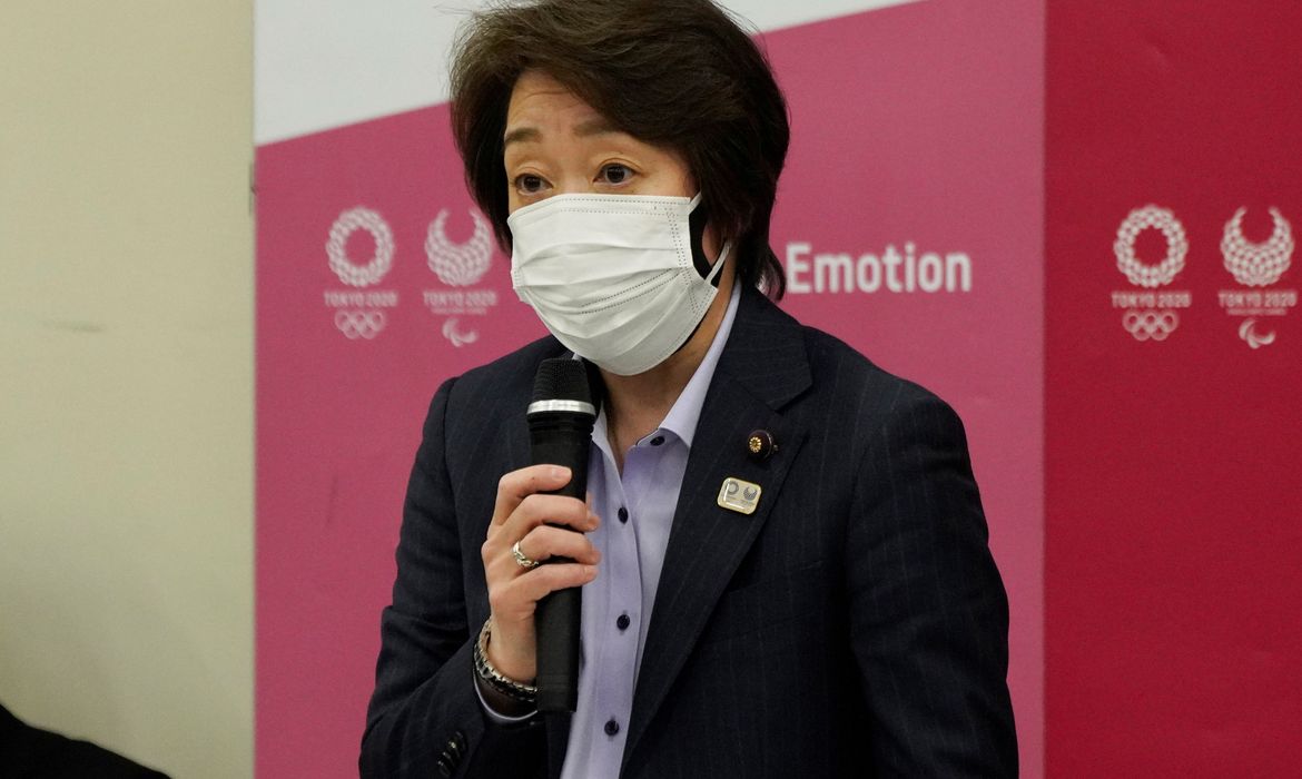 Presidente do comitê organizador Tóquio-2020, Seiko Hashimoto, em Tóquio - Olimpíada