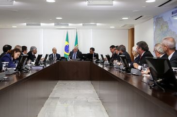 Presidente Michel Temer durante reunião com representantes do setor automotivo, no Palácio do Planalto