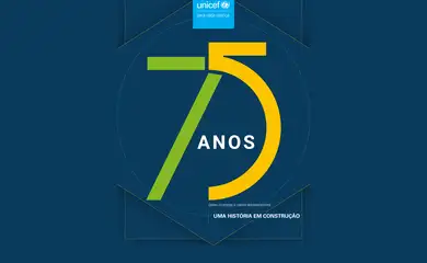 Brasília (DF), 16/07/2025 - Completando 75 anos no Brasil, o Fundo das Nações Unidas para a Infância (Unicef) tem sido um dos p
rincipais parceiros na promoção e defesa dosa direitos de crianças e adolescentes brasileiros.
Arte Unicef/Divulgação