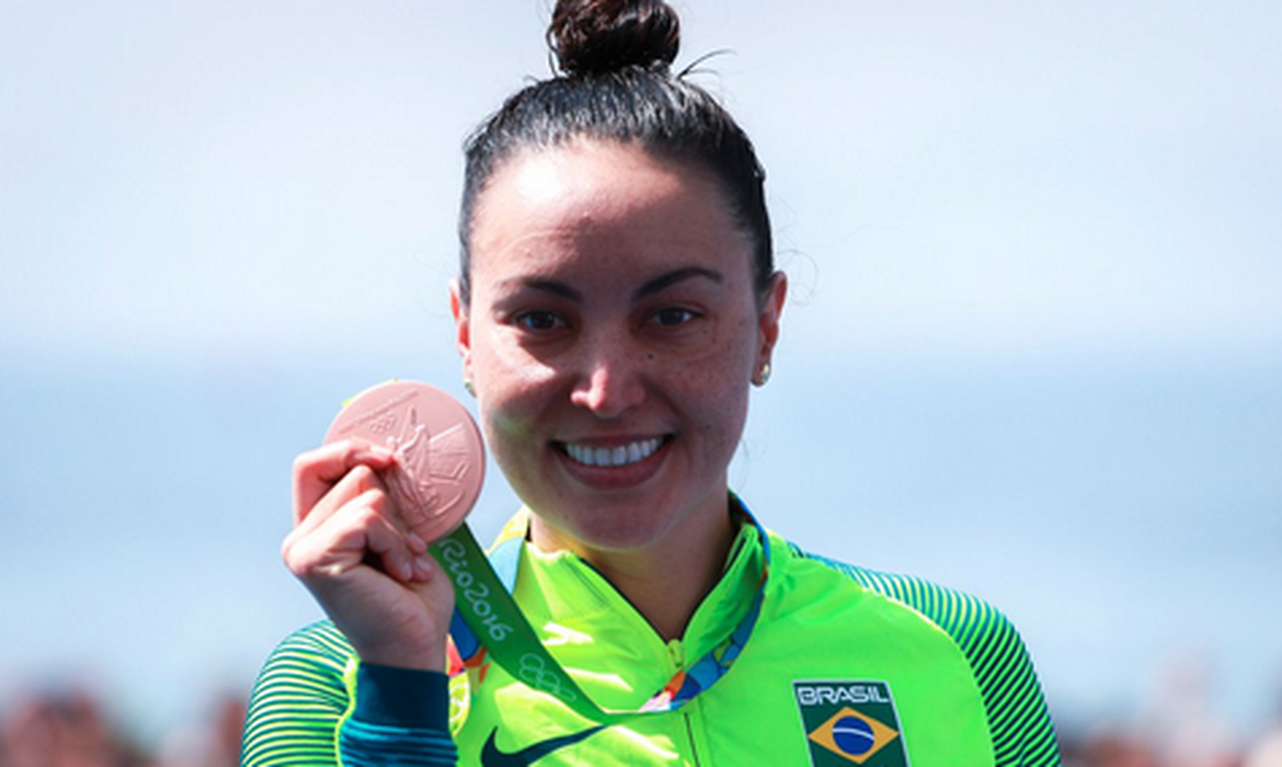 A paulista Poliana Okimoto ganhou medalha de bronze na maratona aquática (Danilo Borges/Brasil 2016)