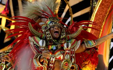 Rio de Janeiro (RJ), 11/02/2024 - Desfile da escola de samba Beija-Flor, do Grupo Especial do carnaval carioca, no Sambódromo da Marquês de Sapucaí. Foto: Tânia Rêgo/Agência Brasil