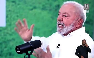 Belém (PA), 08.082023 - Presidente Lula é entrevistado por Marcos Uchoa no programa Conversa com o Presidente,  em Belém do Pará.  Imagem: CanalGOV