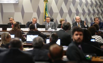 Brasília - A ministra do Tribunal Superior do Trabalho Delaide Alves Miranda, o procurador-geral do Trabalho, Ronaldo Curado Fleury e o juíz do Trabalho Rodrigo Dias participam de audiência na CCJ do Senado sobre a reforma trabalhista 