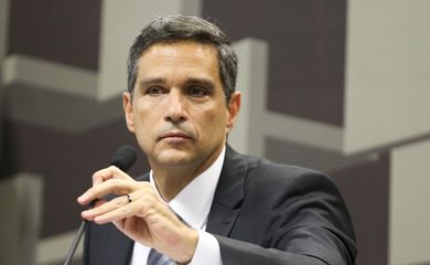 O economista Roberto de Oliveira Campos Neto, indicado pela Presidência da República para o cargo de presidente do Banco Central, durante sabatina na Comissão de Assuntos Econômicos (CAE) do Senado.