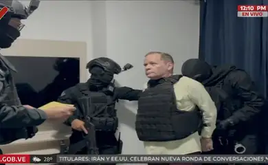 Político da oposição Juan Pablo Guanipa é detido por agentes de segurança da Venezuela  23/05/2025  TV do Governo da Venezuela/Divulgação via REUTERS