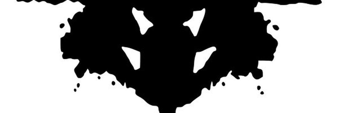 Manchas simétricas como as da foto são usadas no teste de Rorschach, que leva o nome de seu criador, o psiquiatra suíço Hermann Rorschach
