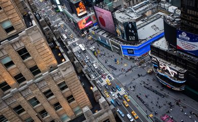 Crowds in New York City