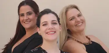 Amanda Ayres, Maria Gerk e Tina França - idealizadoras do FELINI - Festival Lírico de Niterói