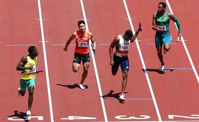 revezamento masculino 4x100 m, atletismo, tóquio 2020, olimpíada