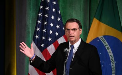 O presidente da República, Jair Bolsonaro, participa de reunião Brasil-EUA, Fórum do Conselho Empresarial, para discutir relações e cooperação e engajamento futuros, em Washington, EUA.