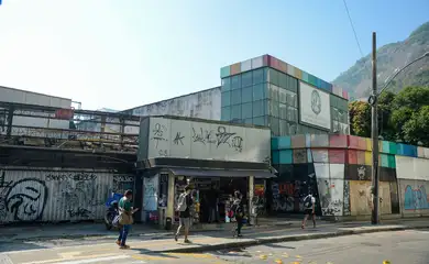 Rio de Janeiro (RJ), 07/06/2023 – Fachada da antiga casa de espetáculos Canecão, na Urca, zona sul da capital fluminense. Foto: Tomaz Silva/Agência Brasil