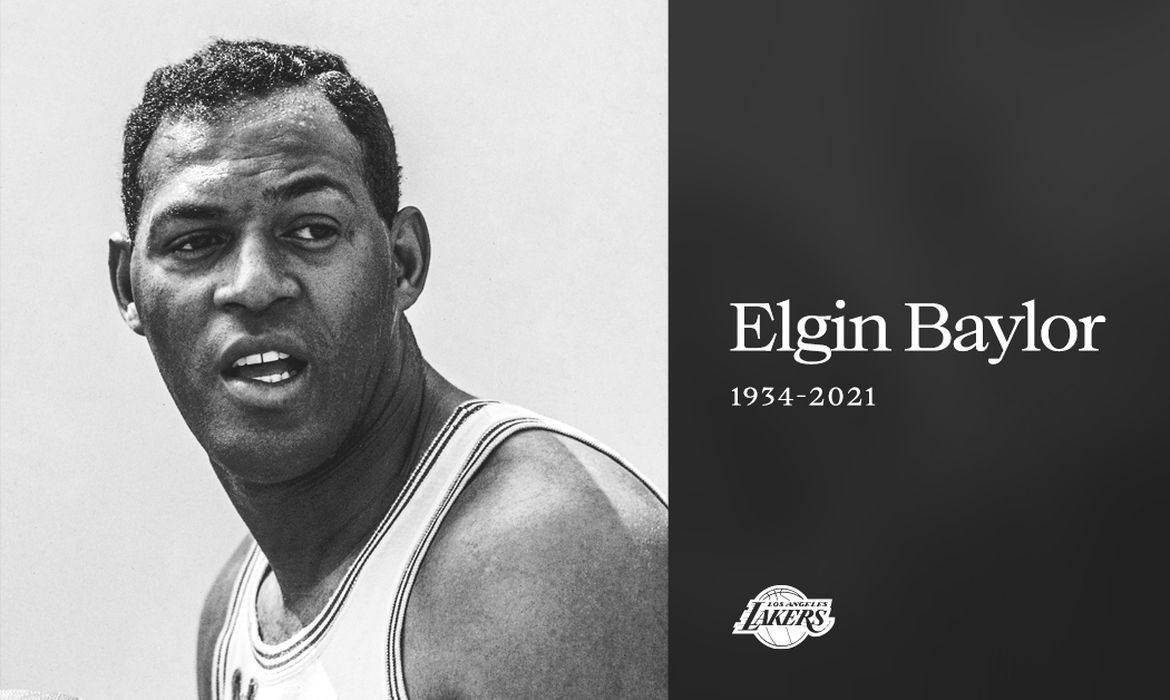 Morre Elgin Baylor, lendda dos LA Lakers,  aos 86 anos, em 22/03/2021