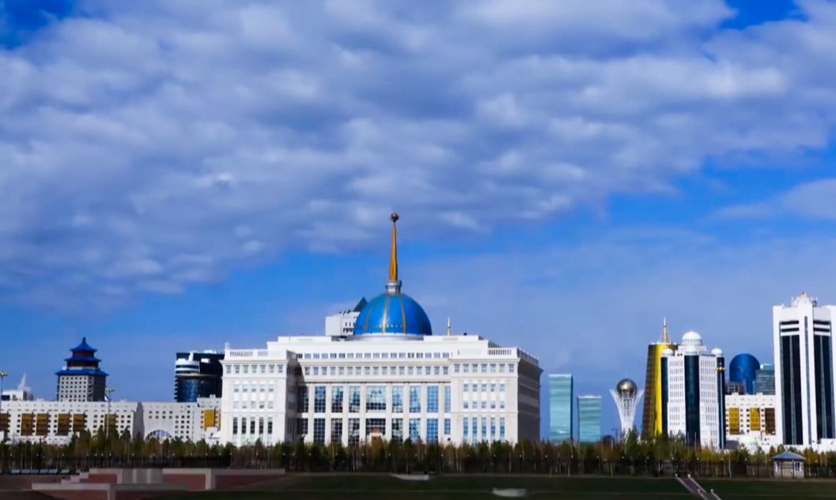 O palácio presidencial do Cazaquistão, na capital Astana, é ocupado desde 1997 por Nursultan Nazarbayev