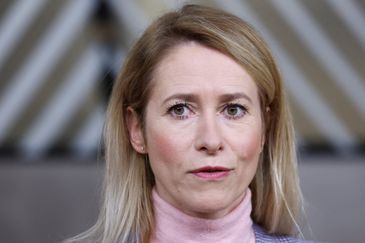 Kaja Kallas em Bruxelas
 18/12/2025   REUTERS/Yves Herman