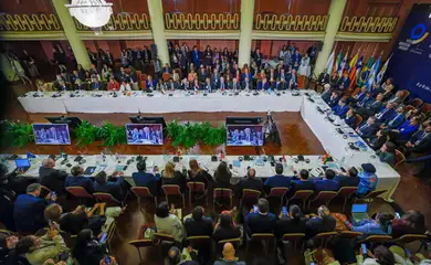 06.12.2024 - Presidente da República, Luiz Inácio Lula da Silva, durante Cúpula de Presidentes dos Estados Partes do MERCOSUL e dos Estados Associados
Edifício MERCOSUL – Montevidéu, Uruguai
Foto: Ricardo Stuckert / PR