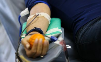 Para marcar o Dia Mundial do Doador de Sangue, o Ministério da Saúde lança campanha de doação de sangue, no Hemocentro de Brasília. 