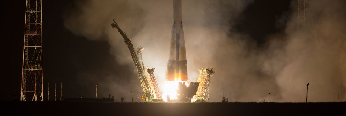 Nave tripulada russa Soyuz TMA-08M decola de base no Cazaquistão no dia 29 de março
