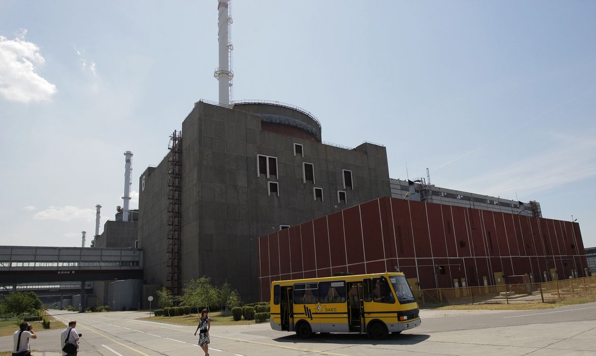 Usina nuclear de Zaporizhzhia, na Ucrânia