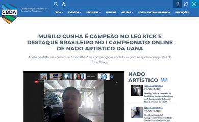 Murilo Cunha levou ouro e prata em competição online.