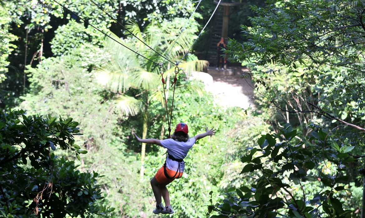 Tânia Rêgo/Agência Brasil Rio de Janeiro (RJ), 05/04/2023 - Parque Natural Municipal da Catacumba, Lagoa, zona sul da cidade. Prefeitura assina contrato de concessão para gestão do parque pela concessionária Lagoa Aventuras. Foto: Tânia Rêgo/Agência Brasil