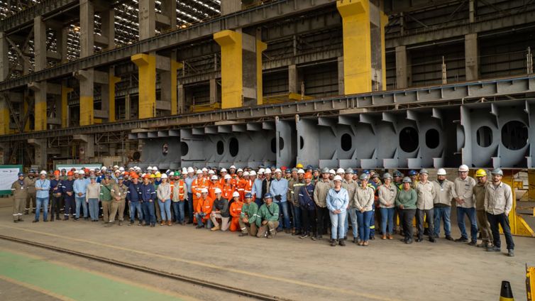 Estaleiro no RS começa a construir navios encomendados pela Transpetro