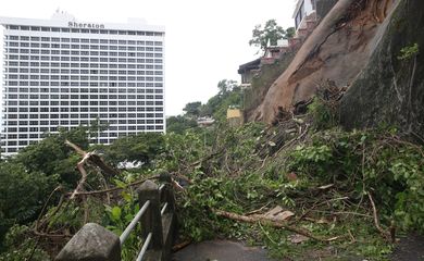 Temporal causa danos na cidade do Rio de Janeiro.