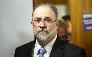 Antônio Augusto Brandão de Aras, indicado para o cargo de procurador-geral da República, durante sabatina na Comissão de Constituição e Justiça (CCJ) do Senado