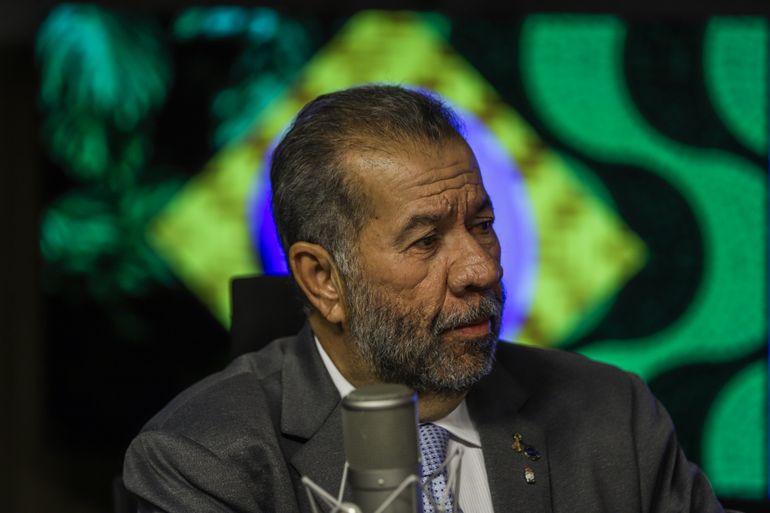 Carlos Lupi no Bom dia Ministro. | Agência Brasil