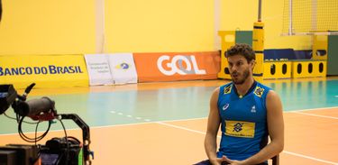 Bruninho, levantador na seleção brasileira de vôlei, em entrevista ao filme