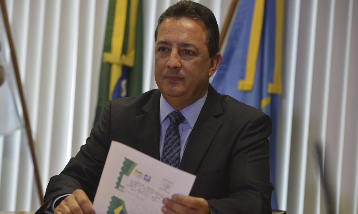 Brasília - Em entrevista coletiva, o presidente do TCDF, Renato Rainha, fala sobre a carta de ameaça que recebeu (Valter Campanato/Agência Brasil)