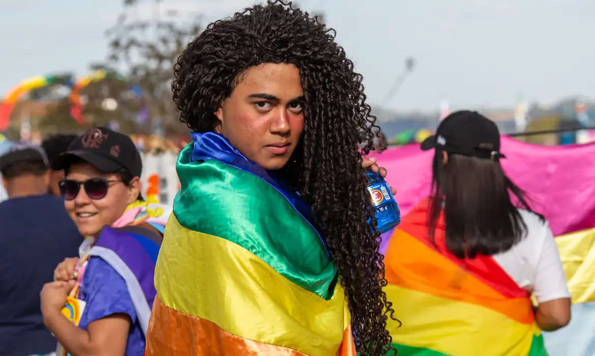 Brasília, DF 09/07/2023 Parada LGBT+ acontece na Esplanada dos Ministérios Foto: Fabio Rodrigues-Pozzebom Foto: Fabio Rodrigues-Pozzebom