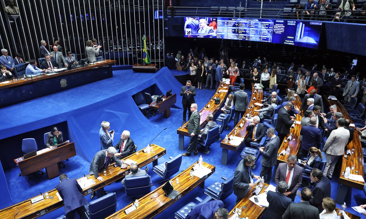 Brasília (DF), 12/12/2024 - Sessão do Senado Federal deliberativa extraordinária. Foto: Antônio Cruz/Agência Brasil