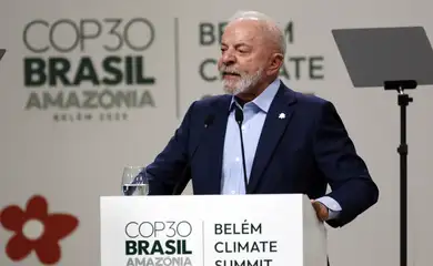 Belém (PA), 06/11/2025 - Presidente da República, Luiz Inácio Lula da Silva, fala durante Plenária Geral dos Líderes na Cúpula do Clima de Belém - COP30. Foto: Bruno Peres/Agência Brasil