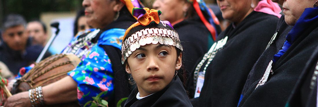 Comunidade mapuche no sul do Chile