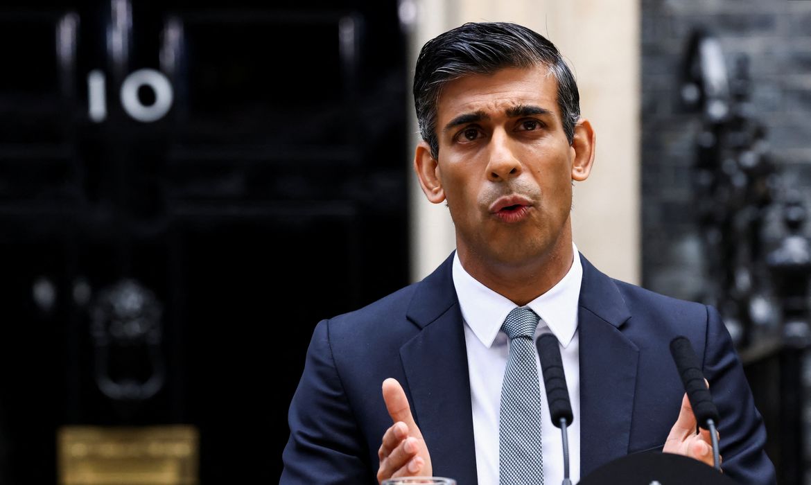 Rishi Sunak em Londres