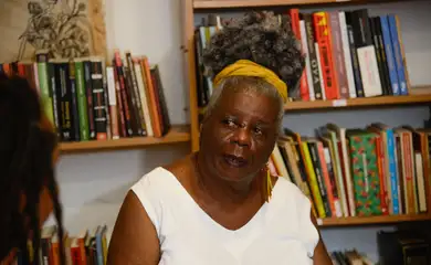 Rio de Janeiro (RJ), 20/03/2024 – A professora e escritora, Conceição Evaristo durante lançamento da Cátedra Pequena África, na sua Casa Escrevivência, na zona portuária da capital fluminense. Foto: Tomaz Silva/Agência Brasil