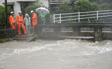 Japão, chuvas
 credit Kyodo/via REUTERS 