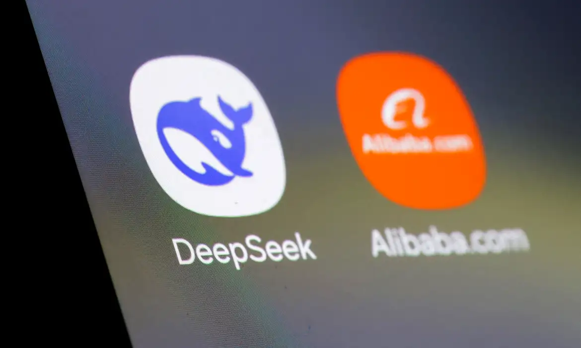 Deepseek and Alibaba app icons are seen in this illustration taken on January 29, 2025. REUTERS/Dado Ruvic/Illustration