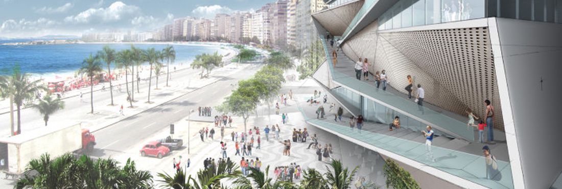 Com 70% da obra concluída, a nova sede do Museu da Imagem e do Som (MIS) será inaugurada no fim deste ano, em Copacabana, informou hoje (9) o governo do estado do Rio. Na imagem, o projeto do escritório Diller Scofidio + Renfro