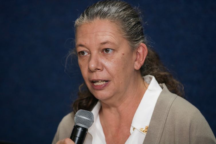 Brasília (DF) 03/08/2023 - Ministra do Esporte, Ana Moser, na apresentação do relatório do grupo de trabalho (GT) de combate ao racismo no esporte. Foto: Wilson Dias/Agência Brasil.