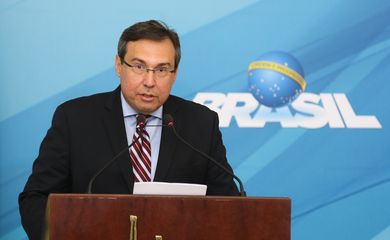 Brasília - O porta-voz da Presidência da República, Alexandre Parola, durante briefing no Palácio do Planalto (Valter Campanato/Agência Brasil)