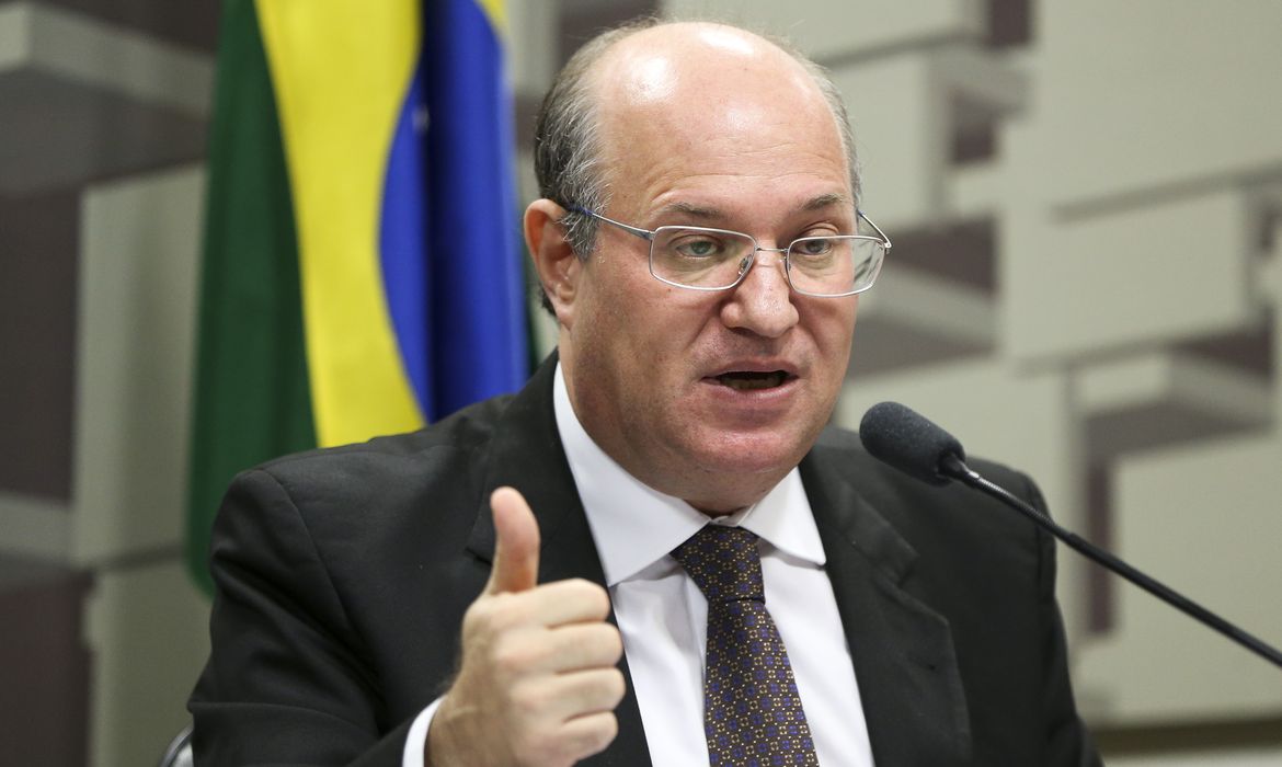 Brasília - O presidente do Banco Central, Ilan  Goldfajn, durante audiência pública na Comissão de Assuntos Econômicos do Senado (Marcelo Camargo/Agência Brasil)